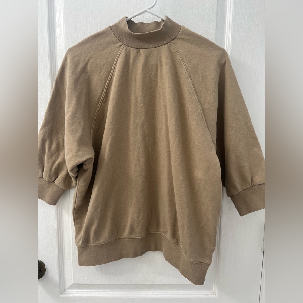 Fear Of God Essentials Mock Neck French Terry Pullover Sweater (Size XS) - Picture 4 of 10